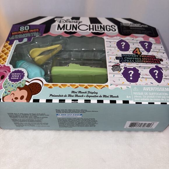 Disney Munchlings Mini Munch Green Display Scented Figures 7 Pcs Series 1 NEW - Picture 6 of 6